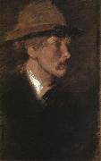 James Abbot McNeill Whistler Study of a Head oil on canvas